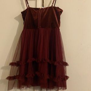 Burgundy Cocktail Dress